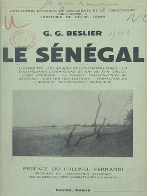 cover image of Le Sénégal